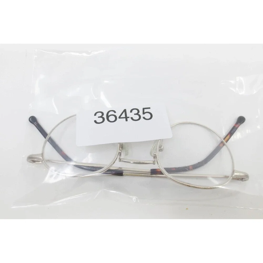 RL 301 Gold Round Metal Eyeglass Frames 43-21-140 Vintage Style Tortoise Tips